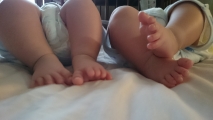 双子の足