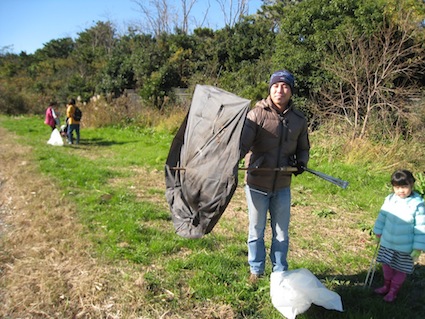 2014年12月6日干潟清掃で「渡り鳥サポーターになろう！」with gemaltさん⑨