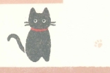 メッセージカード-黒猫