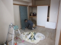 埼玉県所沢市　空き室分譲マンション原状回復　６畳和室襖張替え　作業風景　１