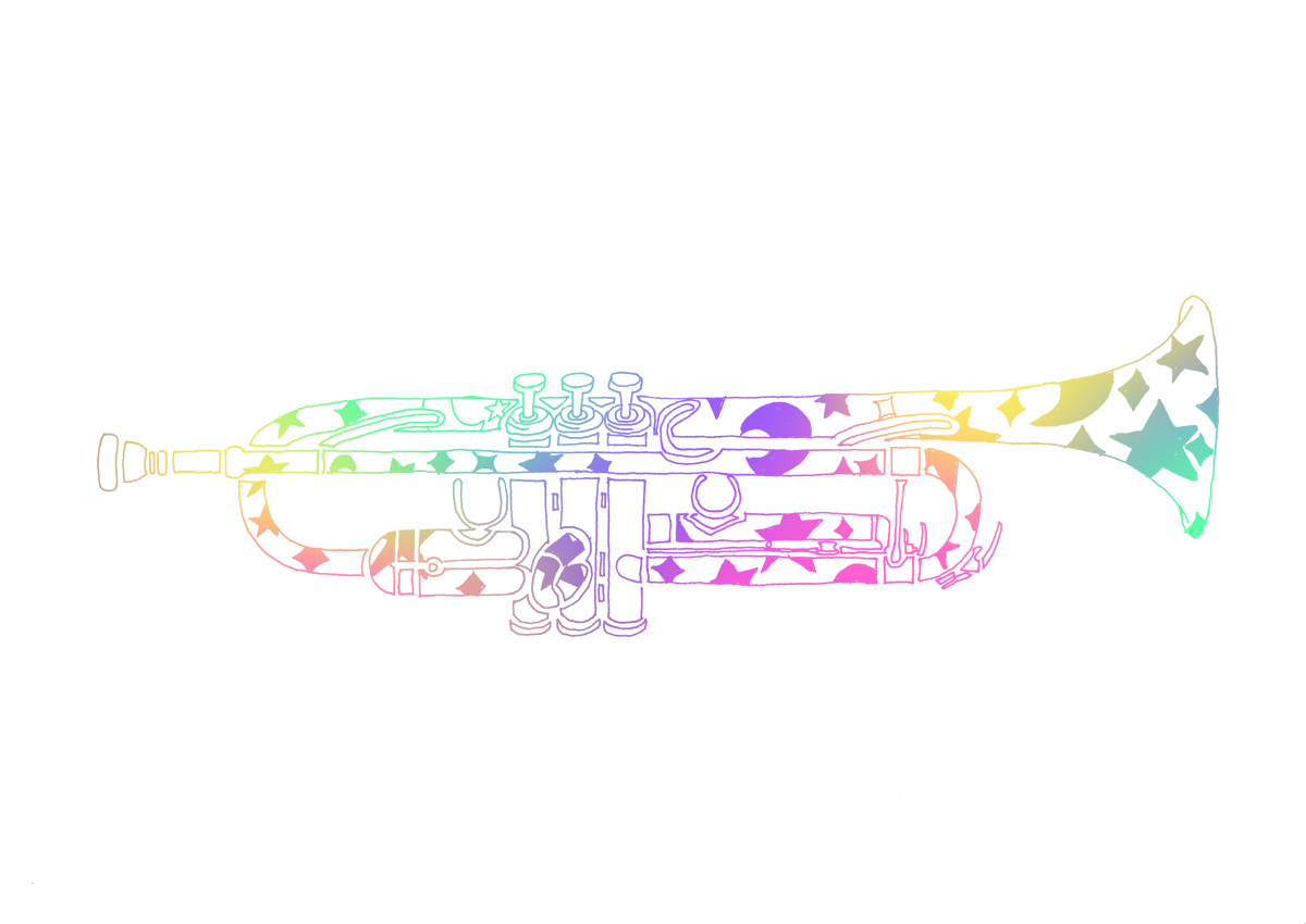無料ダウンロードトランペット 吹奏楽 イラスト かわいい イラスト画像