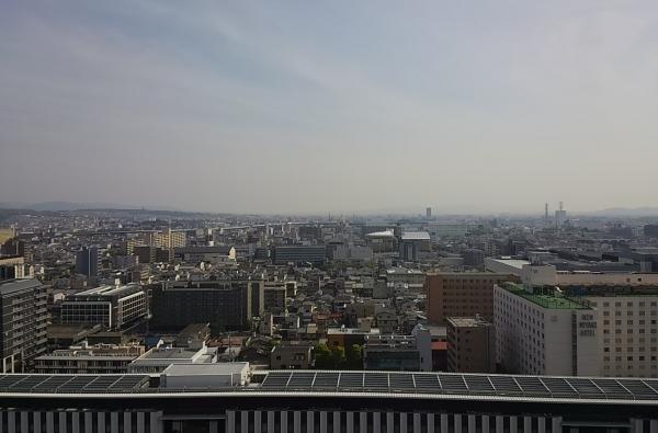 京都駅　葉っぴいてらすから見た南側の風景